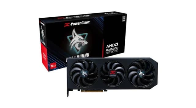 PowerColor RX 9070 OC 16GB Hellhound GDDR6 Graphics Card - RX9070 16G-L/OC