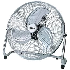 Igenix 18" Floorstanding Air Circulator Fan - Chrome