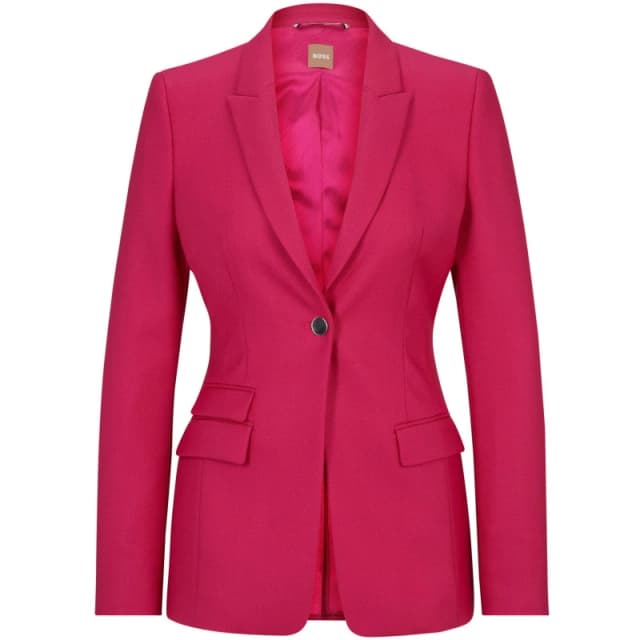 Boss Womens Juicylara2 Suit Jacket Bright Pink female 4 (XXS)