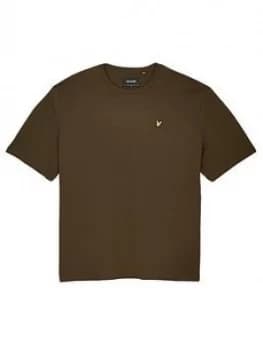 Lyle & Scott Big & Tall T-Shirt - Khaki, Size 2XL, Men