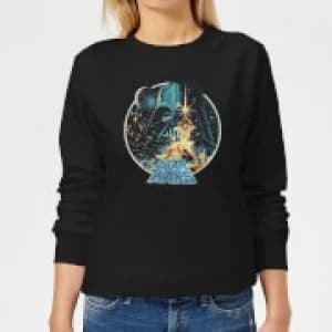Star Wars Vintage Victory Womens Sweatshirt - Black