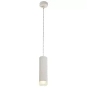 1 Light 20cm Ceiling Pendant Light GU10, Sand White, Acrylic Ring - Luminosa Lighting