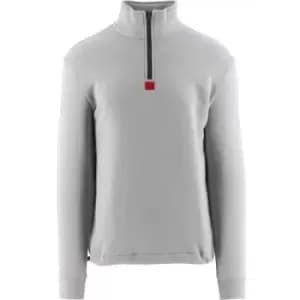 HUGO Silver Durton Half-Zip Sweatshirt