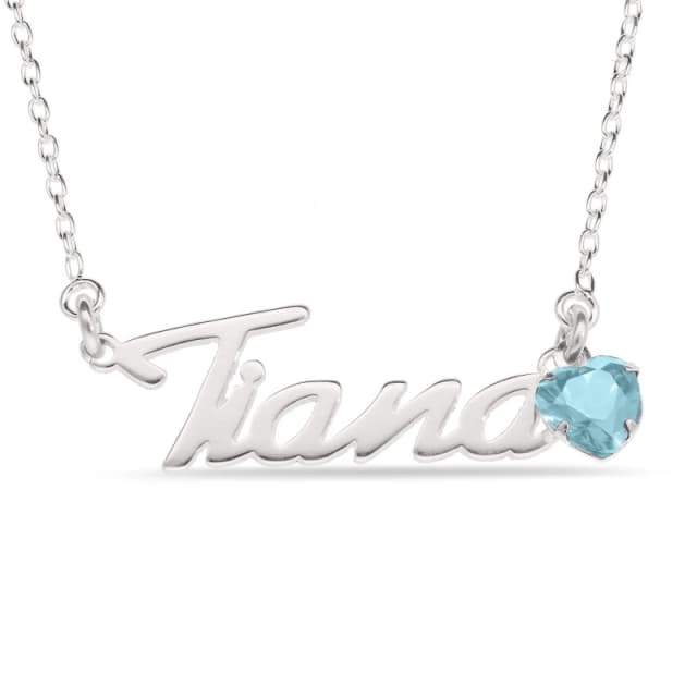 Be You Sterling Silver March CZ Birthstone Pendant Silver female One Size