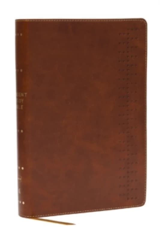 Student Study Bible: A Guide to Knowing and Living Gods Word (NKJV, Brown Leathersoft, Red Letter, Comfort Print) Leather / fine binding