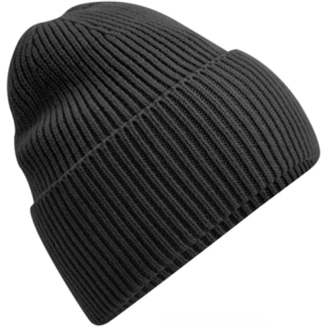 Beechfield Beechfield Men Cuffed Oversized Beanie in Charcoal Charcoal One Size Male 5063300943267