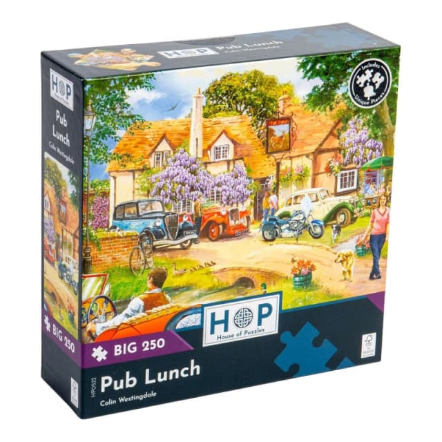 The House Of Puzzles Pub Lunch, BIG 250 Piece Jigsaw Puzzle Multi unisex