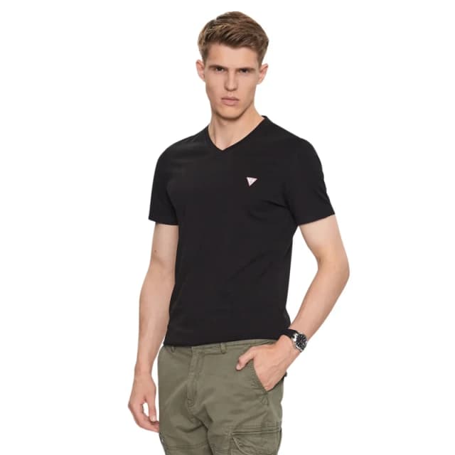 Guess V-neck T-Shirt Guess Core Noir Male M
