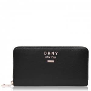 DKNY Whitney Zip Around Purse - BLK GLD BGD